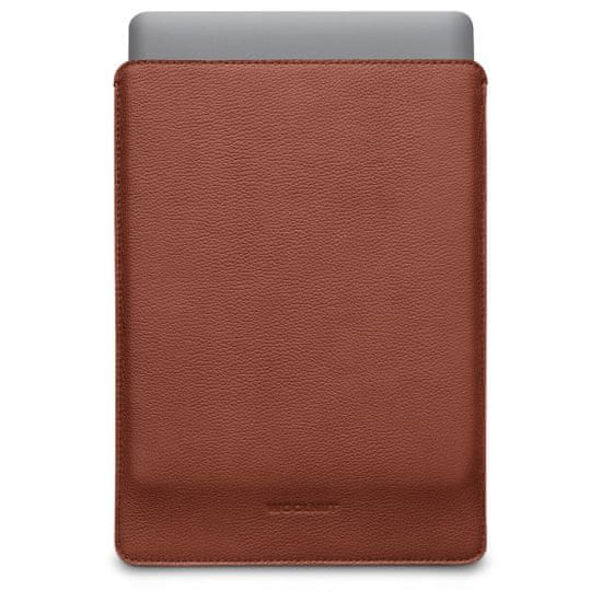 UNBRANDED Woolnut - Leather Sleeve - Kožený obal na MacBook, koňakový 13"