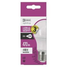 EMOS LED žárovka ZQ5121 LED žárovka Classic A60 6W E27 neutrální bílá