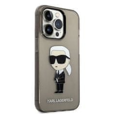 Karl Lagerfeld Kryt na mobil IML Ikonik NFT na Apple iPhone 14 Pro - černý