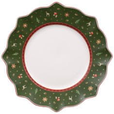 Villeroy & Boch Vianočný plytký tanier TOY'S DELIGHT, zelený