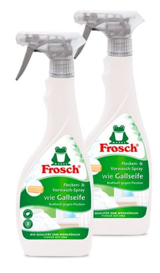 Frosch Eko sprej na škvrny ala "žlčové mydlo" 2 x 500 ml
