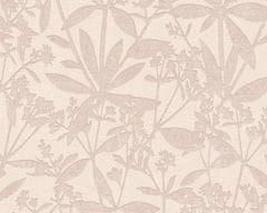 A.S. Création Vliesové tapety 38924-1 Terra - béžová, listy s kvetmi 0,53m x 10,05m