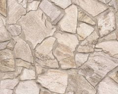A.S. Création Vliesové tapety 38931-2 Terra - béžovohnedá, kamene 0,53m x 10,05m