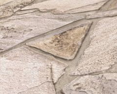 A.S. Création Vliesové tapety 38931-2 Terra - béžovohnedá, kamene 0,53m x 10,05m