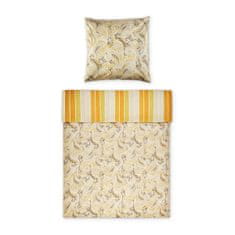 Möve Súprava posteľnej bielizne MÖVE ETHNO 80 x 80 cm a 155 x 220 cm, žltá