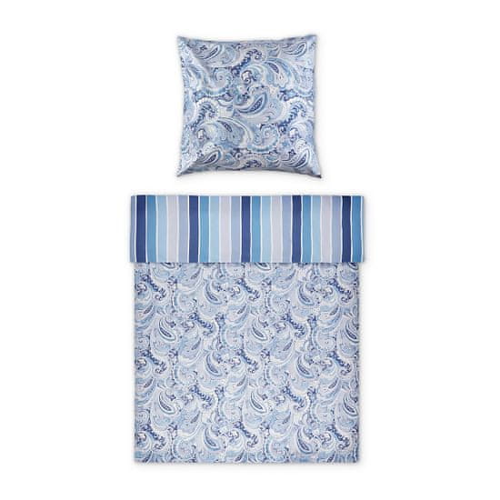Möve Súprava posteľnej bielizne MÖVE ETHNO 80 x 80 cm a 155 x 220 cm, modrá