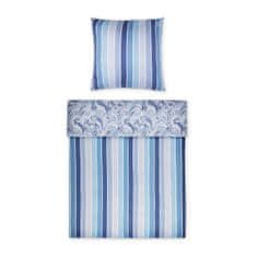Möve Súprava posteľnej bielizne MÖVE ETHNO 80 x 80 cm a 155 x 220 cm, modrá