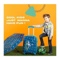 Perletti Luxusný detský ABS cestovný kufor FUTBAL KIDS, 51x35x20cm, 14324