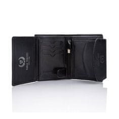 PAOLO PERUZZI Dámska čierna kožená peňaženka t-12