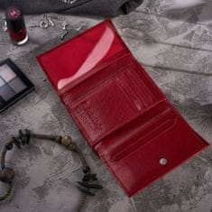 PAOLO PERUZZI Červená dámska kožená peňaženka t-32