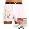 Pánske trenky športová guma biele + fixy na textil (BF1061) - veľkosť XL