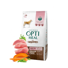 OptiMeal Superpremium Grain Free 1.5kg pre dospelých psov všetkých plemien morka a zelenina