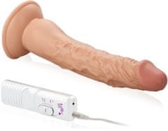 XSARA Vibrátor penis realistické dildo na přísavce s nastavitelnými vibracemi - 77699919