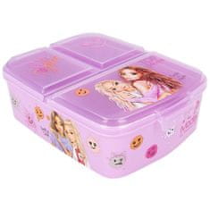 Top Model Desiatový box , 3 priehradky, ružový
