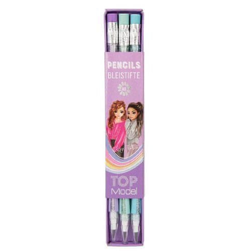 Top Model ASST | Súprava troch ceruziek , Lexy a Talita, fialové