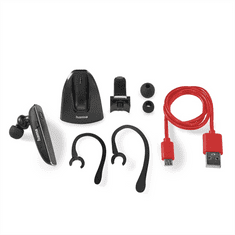HAMA MyVoice2100, mono BT headset, pre 2 zariadenia, hlasový asistent (Siri, Google)