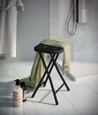 Gedy Aqualine Kúpeľňová stolička, 26x45, 5x26 cm, čierna CO7614 - Gedy
