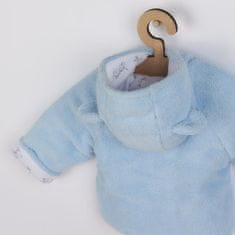 NEW BABY Zimný kabátik Nice Bear modrý - 62 (3-6m)