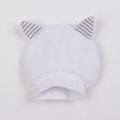 NEW BABY Luxusné detská zimná čiapočka s uškami Snowy collection - 80 (9-12m)