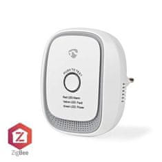 Nedis ZBDG11CWT - Detektor Plynu SmartLife | Zigbee 3.0 | Sieťové napájanie | Android / IOS | 75 dB | Biela