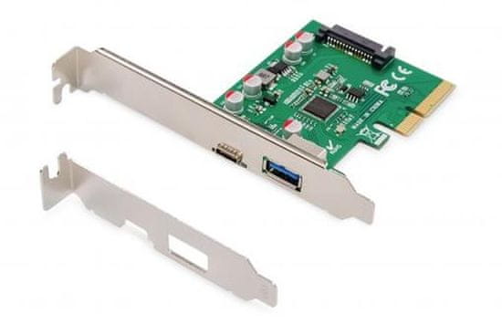 Digitus Karta PCIe, USB Type-C + USB Type-A až 10 GB/s