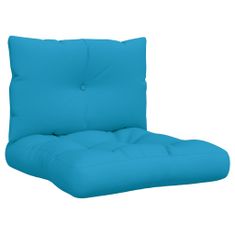 Vidaxl Podložky na paletový nábytok 2 ks, modré, látka