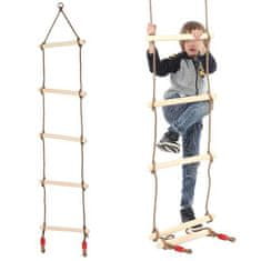 HADEX Drevený povrazový rebrík, 190cm