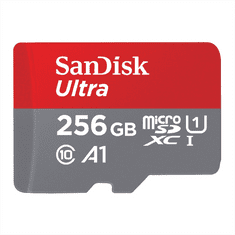 SanDisk Ultra microSDXC 256 GB + SD adaptér 150 MB/s A1 Class 10 UHS-I