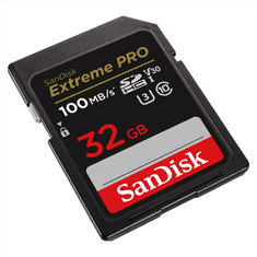 SanDisk Extreme PRO 32GB SDHC Memory Card 100MB/s a 90MB/s, UHS-I, Class 10, U3, V30
