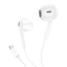 Foneng Foneng T61 slúchadlá do uší, káblové, USB-C (biele)