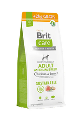 Brit Care Dog Sustainable Adult Medium Breed, 12 + 2 kg