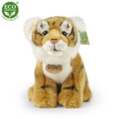 Rappa Plyšový tiger hnedý sediaci 25 cm ECO-FRIENDLY