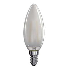 EMOS LED žárovka Z74215 Filament Candle matná 4W E14 teplá bílá