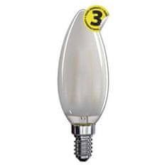EMOS LED žárovka Z74215 Filament Candle matná 4W E14 teplá bílá