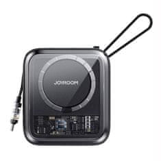 Joyroom Magnetická powerbanka Joyroom JR-L006 Icy 10000mAh, USB C (čierna)