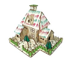 Woodcraft Woodcraft Dřevěné 3D puzzle Čarodějnická chýše