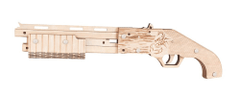 Woodcraft Woodcraft Dřevěné 3D puzzle Zbraň na gumičky Mossberg