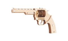 Woodcraft Woodcraft Dřevěné 3D puzzle Zbraň na gumičky Revolver