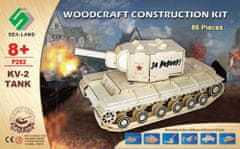 Woodcraft Woodcraft Dřevěné 3D puzzle tank KV 2