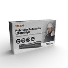 Solight Solight LED nabíjacie profesionálne svietidlo, 600lm, T6 XML Cree LED, zoom, Li-Ion WN13