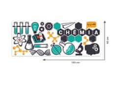 Dimex - Dekoračné nálepky na stenu Hravá chémia - 65 x 165 cm