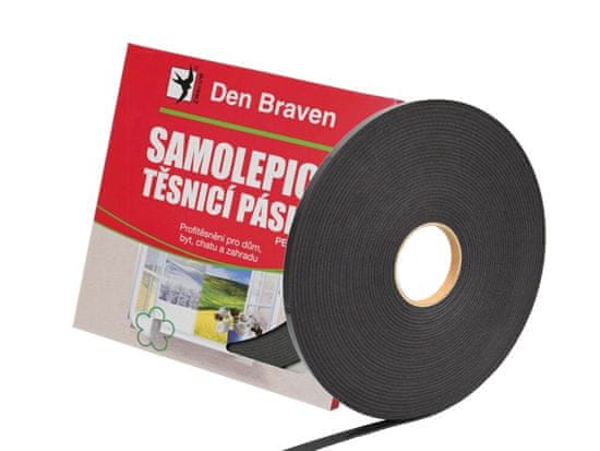 Den Braven Samolepiaca tesneniaca páska - šedá, 9 x 2 mm, balenie 20 m, 4444