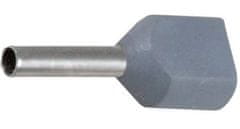 HADEX Dutinka pre dva káble 0,75mm2 sivá (TE0,75-8)