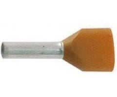 HADEX Dutinka pre dva káble 0,5mm2 oranžová (TE0,5-8)