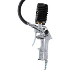 FERDUS Pneuhustič s certifikátom 0-10 bar, manometer 63 mm, hadica 30 cm, ciachovaný - OMG73