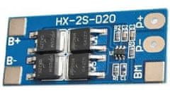 HADEX Ochranný obvod XH-2S-D20 pre 2 LiFePO4 články, prúd do 13A