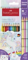 Faber-Castell Farebné pastelky "Grip", 13 farieb, trojhranné, jednorožec, 201542