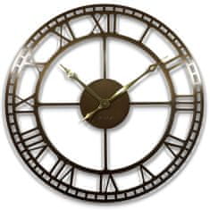 Flexistyle Zlaté kovové nástenné hodiny z21a-0ab-0a-x 80cm
