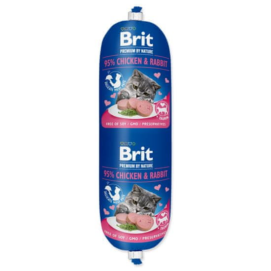 Brit BRIT Premium by Nature Sausage CAT Chicken & Rabbit 180 g