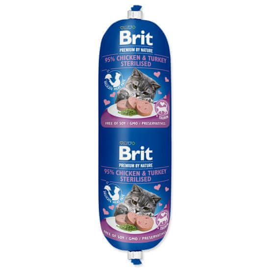 Brit BRIT Premium by Nature Sausage CAT Chicken & Turkey Sterilised 180 g
